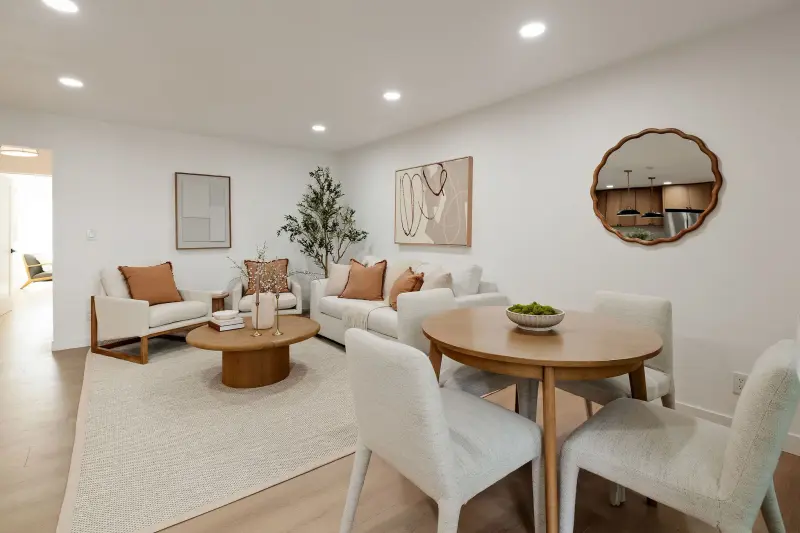 Living and dining area